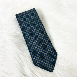 Brooks Brothers Men’s Blue Green Patterned Silk Tie